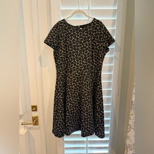 Loft | Black and Neutral Dress